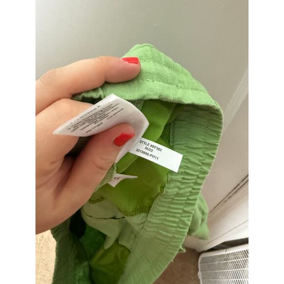 J. Crew Linen Blend Lightweight Gauzy Loose Flowy Green Pull On Shirts Large NEW - Picture 6 of 6